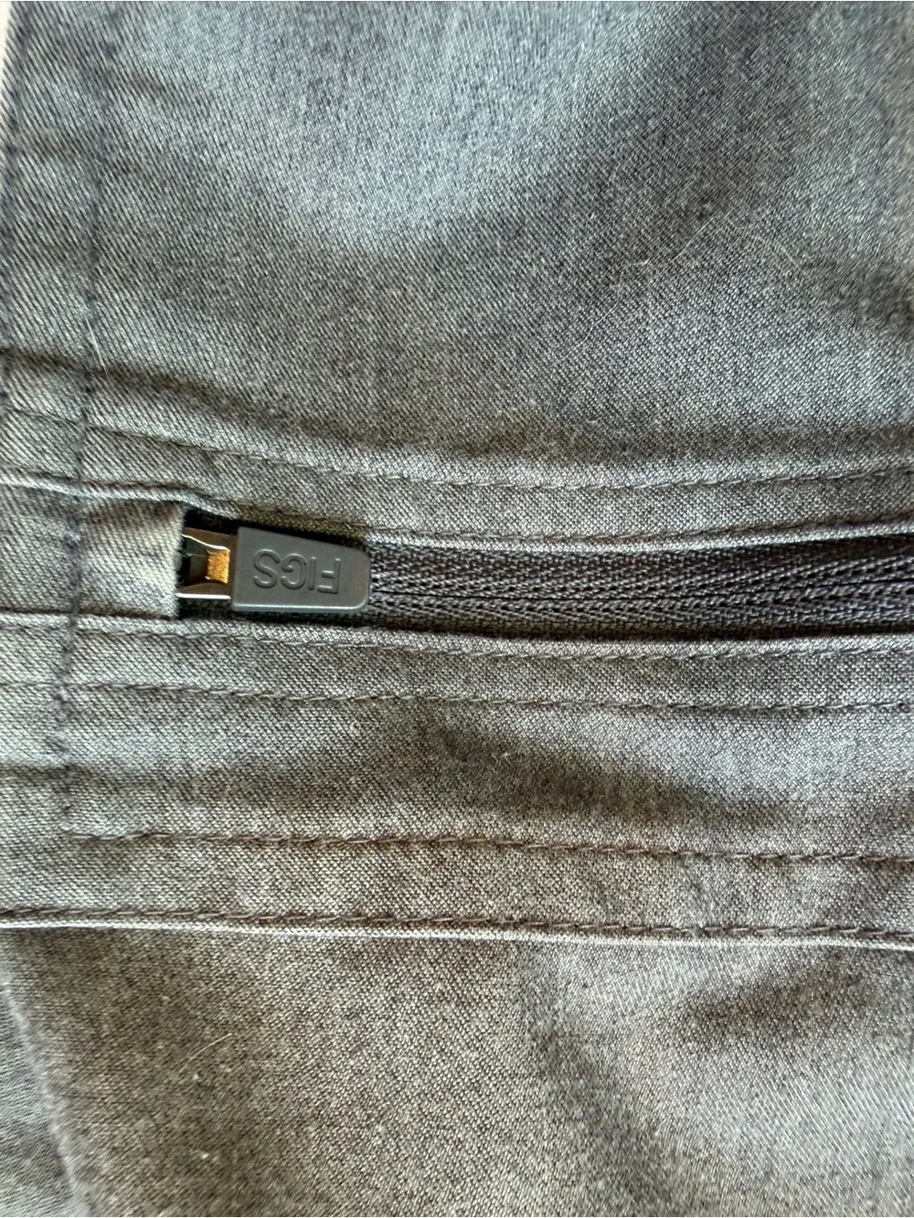 Figs Men's Gray Cargo Cairo Scrub Pants with Green Drawstring - Lot of 2 - M